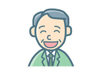 サラリーマンのバストアップ