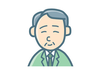 サラリーマンのバストアップ