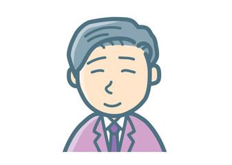 サラリーマンのバストアップ