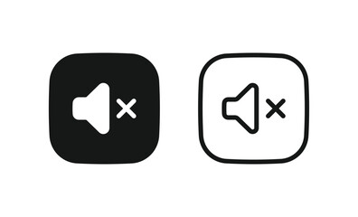 mute icon no sound symbol volume speaker off icons - silent icon symbol