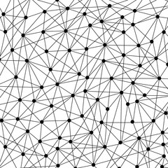Obraz premium Line and dot pattern background. Communication concept.