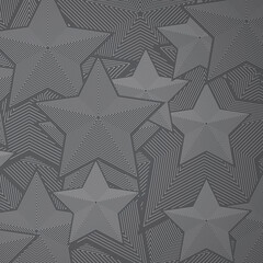 Classic star line vector pattern background.