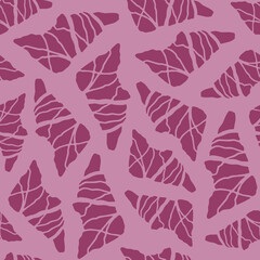 Vector seamless pattern with simple elements, .biomorphic figures