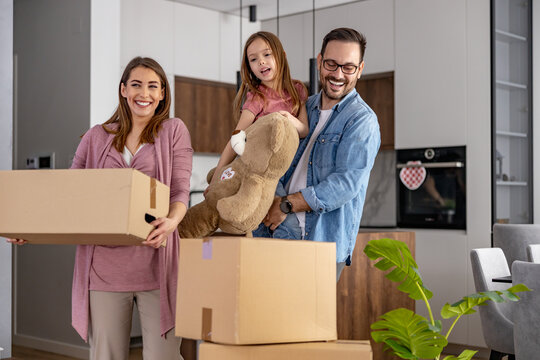 Concept of buying your own home and moving