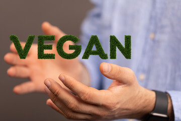 Naklejka na ściany i meble vegan - Organic production concept