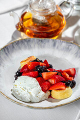 Cheesecakes with berries