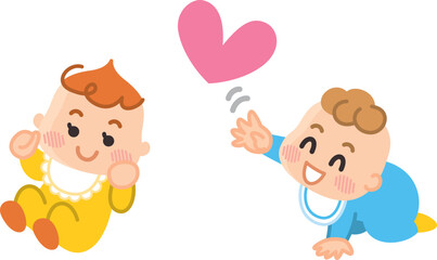 可愛い赤ちゃん　乳児