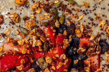 Oatmeal with nuts and berries