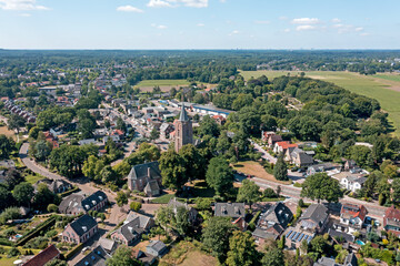 Aerial from the town Soest in the Netherlands