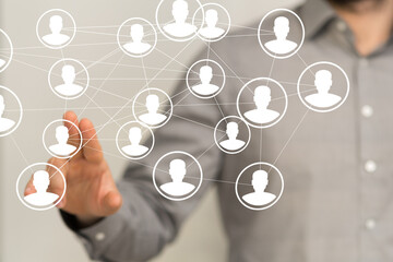 Neural network 3D illustration. Big data and cybersecurity