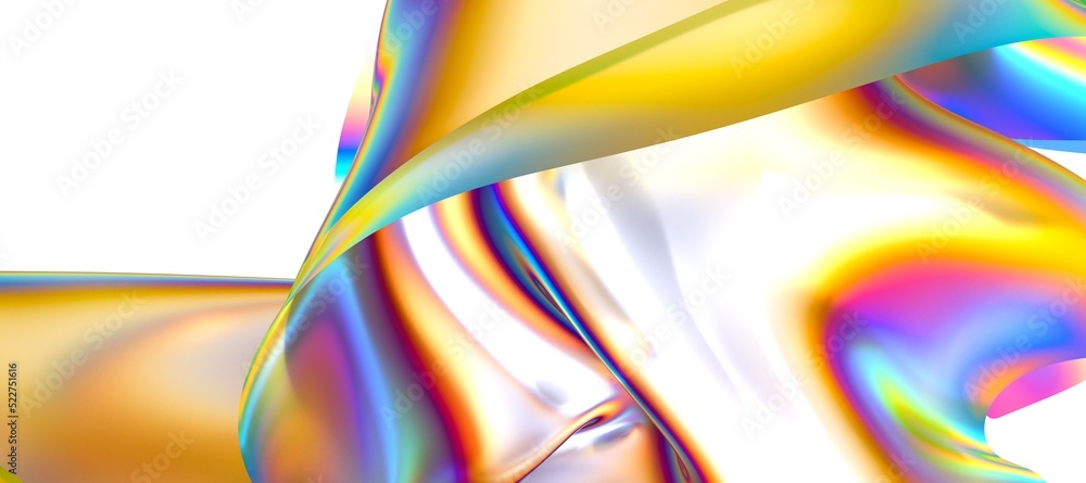 Poster Abstract fluid gradient shape flowing
