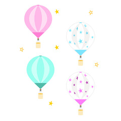 illustration of a colorful balloons