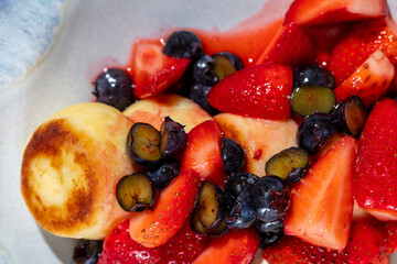 Cheesecakes with berries