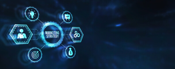 Internet, business, Technology and network concept. Digital Marketing content planning advertising strategy concept. 3d illustration.