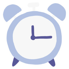 blue alarm clock 