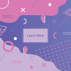 Memphis style in branded colors