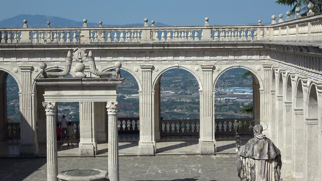 Interior of the abbey of montecassino, italy