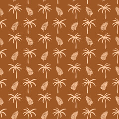retro groovy summer tropic palm tree
