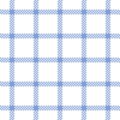 Seamless light blue graph check pattern. Vector textile background. Fabric texture print