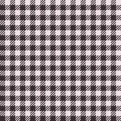Seamless shepherd plaid check pattern in black and beige. Vector textile background