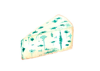 Watercolor blue cheese