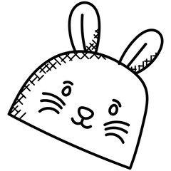Rabbit Face Cap