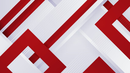Obraz premium Red and white abstract background