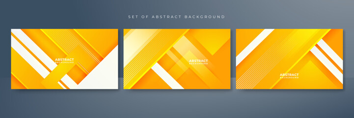 Minimal geometric yellow geometric shapes light technology background abstract design. Vector illustration abstract graphic design pattern presentation background web template.