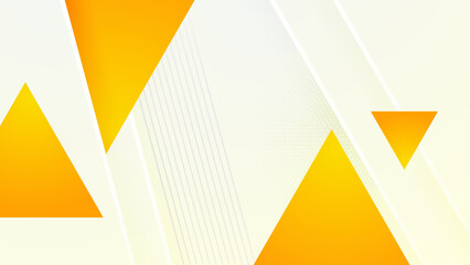 Minimal geometric yellow geometric shapes light technology background abstract design. Vector illustration abstract graphic design pattern presentation background web template.