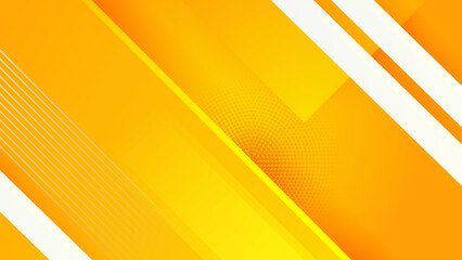 Minimal geometric yellow geometric shapes light technology background abstract design. Vector illustration abstract graphic design pattern presentation background web template.