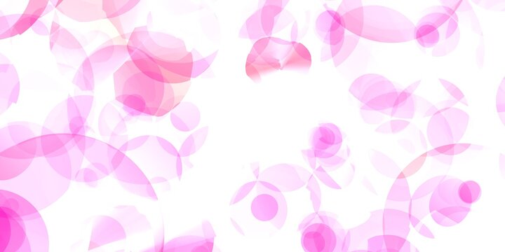 ピンク系の花びら模様の背景用素材