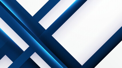 Blue and white geometric shapes abstract modern technology background design. Vector abstract graphic presentation design banner pattern background web template.