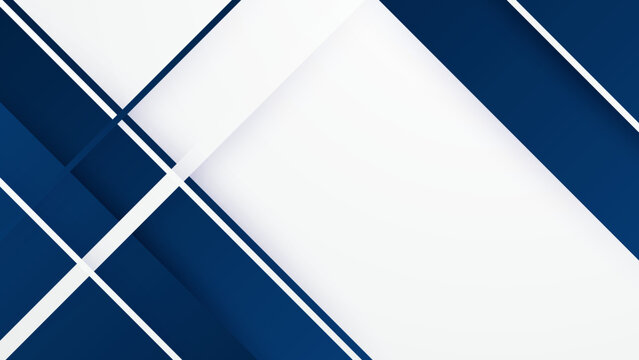 Blue and white geometric shapes abstract modern technology background design. Vector abstract graphic presentation design banner pattern background web template. © Badr Warrior
