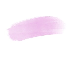 pink watercolor brushstroke on white background