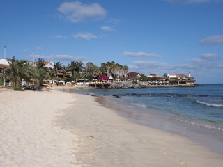Obraz premium Paradise beach on Atlantic Ocean at Sal island, Cape Verde