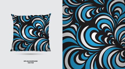 Unique Fabric textile pattern design template vector. Simple Fabric Painting Designs For Pillow Covers vector