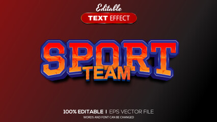 Fototapeta premium 3D sport text effect - Editable text effect