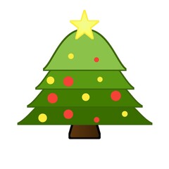 green christmas tree