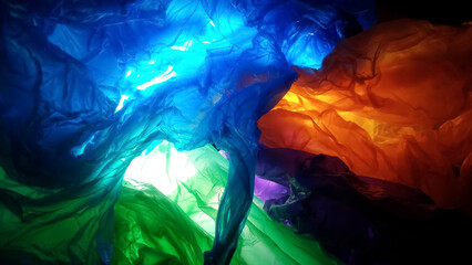 colorful plastic bag texture abstract background