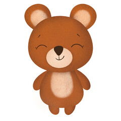 Cute bear cartoon design character 