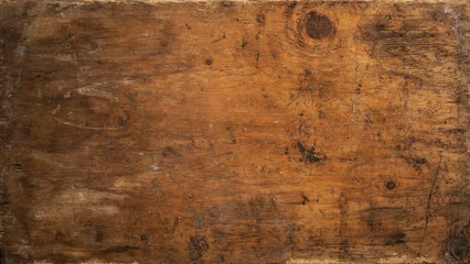 Möbelaufkleber Old grunge rustic brown dark wood table floor or wall texture - Wooden timber background © Corri Seizinger