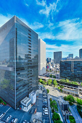 Fototapeta premium 大阪駅前 高層ビル【大阪 風景】