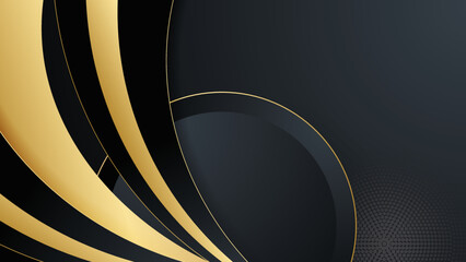 Black and gold abstract background