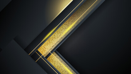 Black and gold abstract background