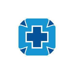 Obraz premium Health medical logo template vector