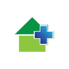 Health medical logo template vector