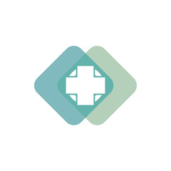 Obraz premium Health medical logo template vector