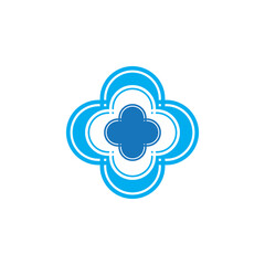 Health medical logo template vector