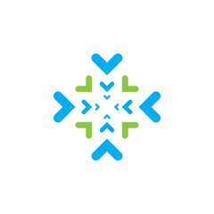 Health medical logo template vector