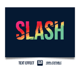 Elegant Text effect slash